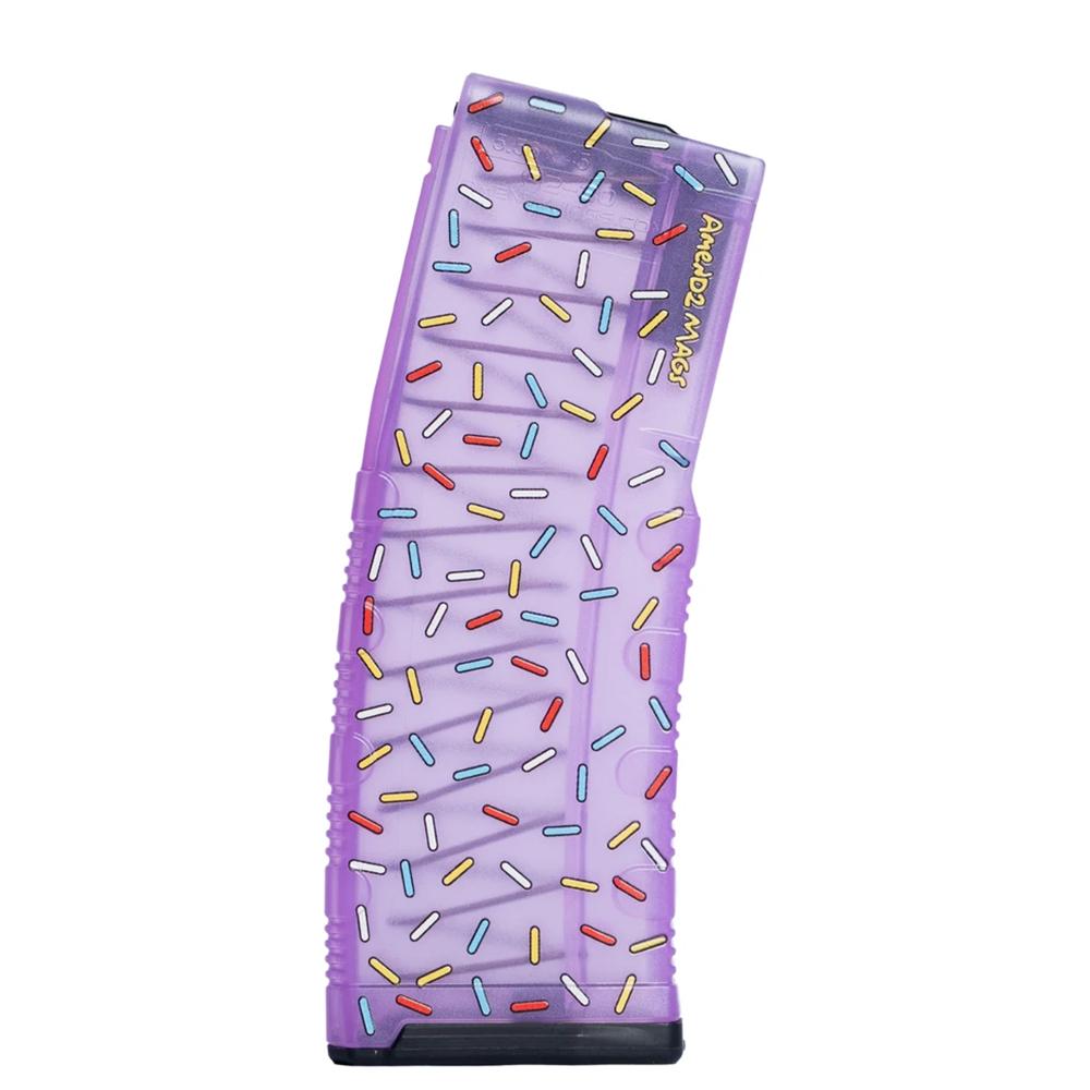 AMEND2 MOD-C 30-round .223/5.56 AR rifle magazine in pink sprinkle donut design