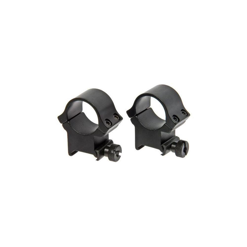 Redfield 4-hole aluminum scope rings, 1-inch high, matte finish