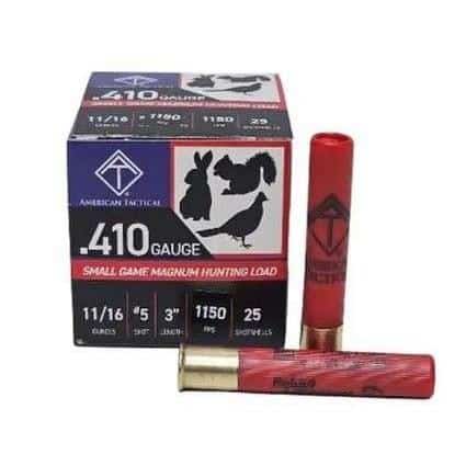 ATI .410ga 3-inch #5 hunting load shotshells, 250-count case