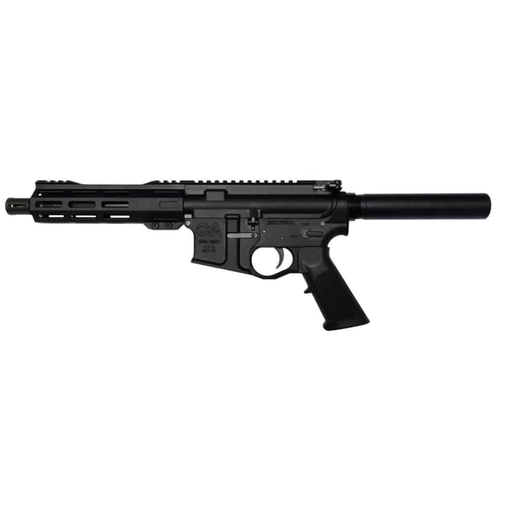 Combat Armory CA-15 5.56mm pistol with 7.5-inch barrel and M-LOK handguard