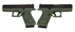 GLOCK 19 GEN6 ORS 9MM PISTOL OD GREEN 4" FXD COMM 3-15RD MAGS